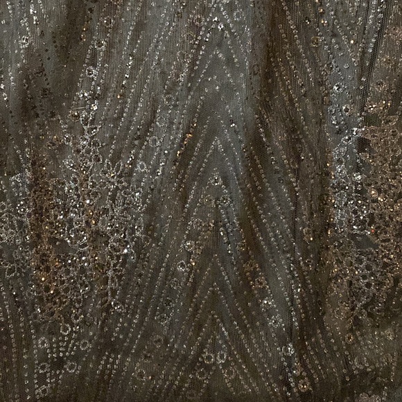 Black Formal Sparkly Dress, Size 2 - Picture 3 of 3